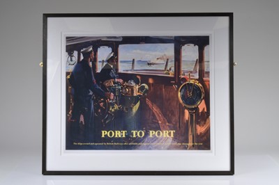 Lot 481 - A copy of a Cuneo 'Port to Port' Poster
