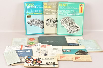 Lot 503 - A collection of Motoring ephemera