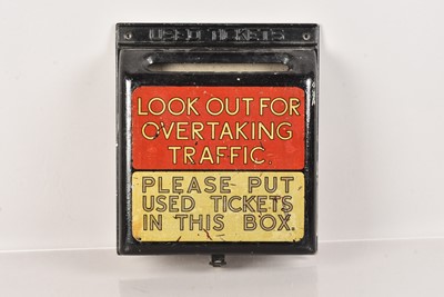 Lot 514 - A Vintage Bus Used Ticket Box