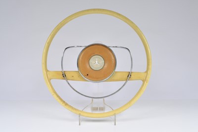 Lot 518 - A vintage Mercedes Benz W110 steering wheel