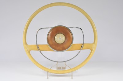 Lot 519 - A vintage Mercedes Benz W110 steering wheel