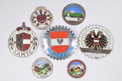 Lot 523 - A group of Austrian car badges