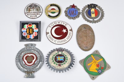 Lot 528 - A group of World car badges