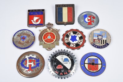 Lot 529 - A group of French car badges