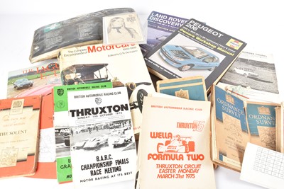 Lot 544 - A collection of Motoring related Motoring ephemera