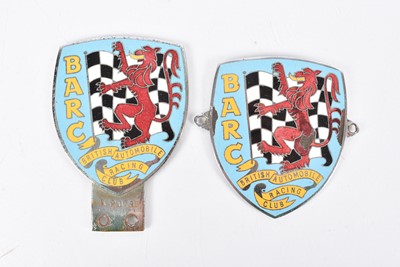 Lot 548 - Two British Automobile Racing Club Car Badges
