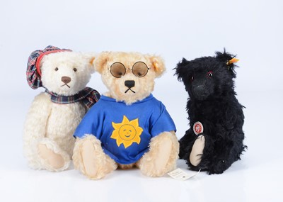 Lot 27 - Three Steiff yellow tag teddy bears