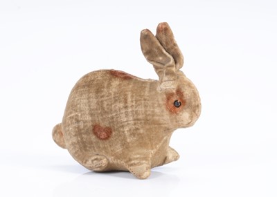Lot 53 - A Steiff miniature velvet rabbit 1909 -1918