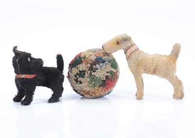 Lot 57 - Two 1930s toy dogs