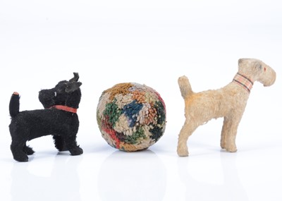 Lot 57 - Two 1930s toy dogs