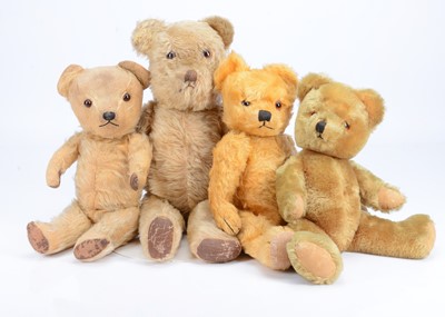 Lot 95 - Four post-war teddy bears