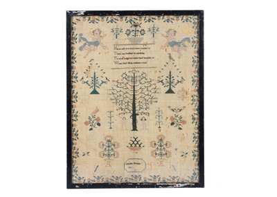 Lot 298 - An early 19th century sampler by Louisa Priddle