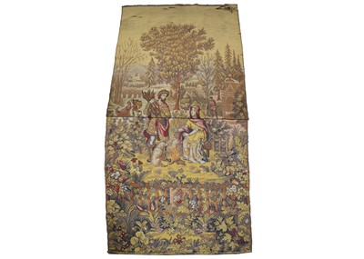 Lot 302 - A large late 19th century tapestry representing winter
