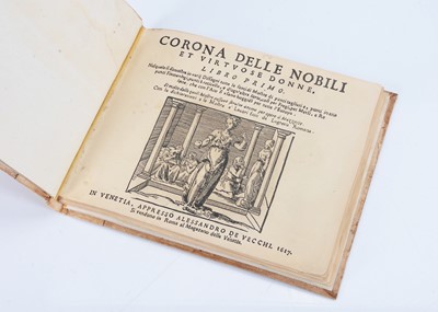 Lot 313 - Two later Cesare Vecellio Corona delle Nobili et Virtuose Donne, Venice