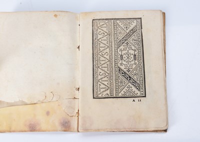 Lot 316 - Pages from Il Burato Libro de Recami, circa 1532