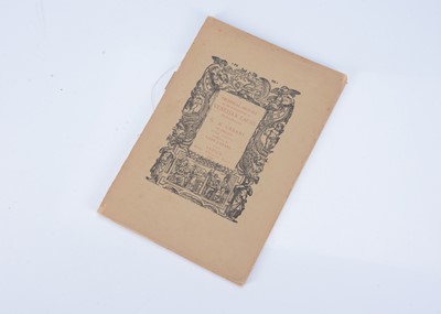 Lot 317 - A Technical History of the manufacture of Venetian Lace (Venice - Burano) by G.M. Urbani de Gheltof translated by Lady Layard, 1888