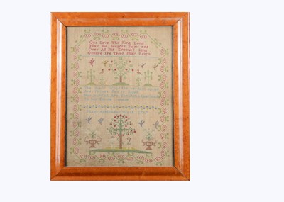 Lot 336 - A late 18th century sampler by Mary Ashton