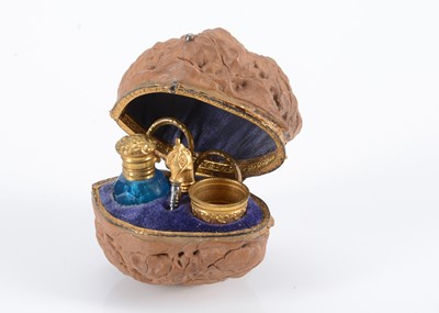 Lot 341 - A fine mid 19th century walnut etui