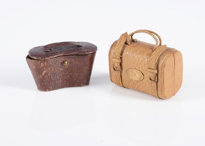 Lot 349 - Two late 19th century luggage sewing cases