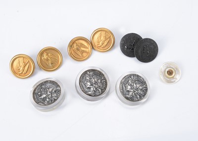 Lot 351 - Three Art Nouveau buttons