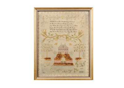 Lot 363 - An early 19th century Scottish sampler by Isebella Leys, 1811