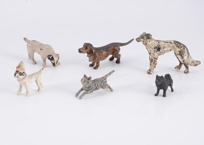 Lot 411 - Viennese cold painted bronzes