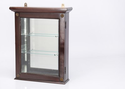 Lot 415 - An 19th century small wall mounted display cabinet
