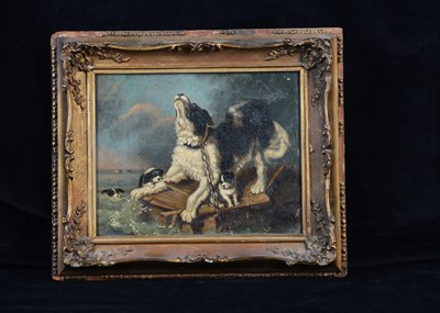 Lot 427 - The Flood, an 19th century oil on canvas after Carl Fredrik Kiorboe
