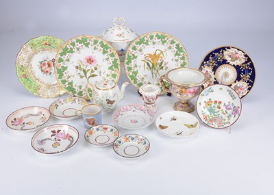 Lot 449 - 19th century flower decorated porcelain