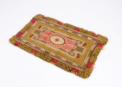 Lot 577 - An 19th century dolls’ house wool carpet