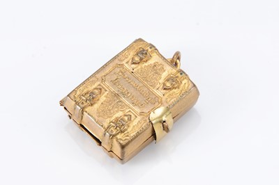 Lot 618 - A rare mid 19th century gilt metal photograph album titled ‘Somebody’s Luggage’ with photographs of Tom Thumb