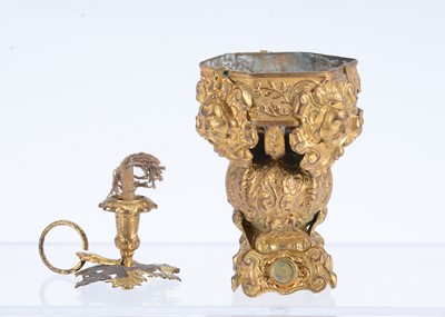 Lot 628 - An 19th century German gilt metal jardiniere