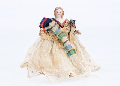 Lot 653 - An Alt, Beck & Gottschalk bisque shoulder-head dolls’ house doll