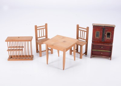 Lot 655 - An 19th century Erzgebirge kitchen dresser