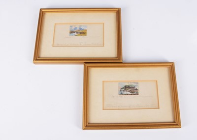 Lot 757 - Two Warren Williams (Welsh 1863 to 1941) miniature watercolours