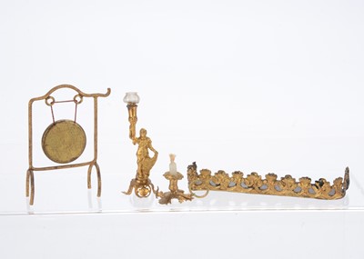 Lot 790 - German gilt-metal dolls’ house chattels