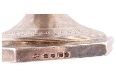Lot 1 - A Georgian silver presentation chalice