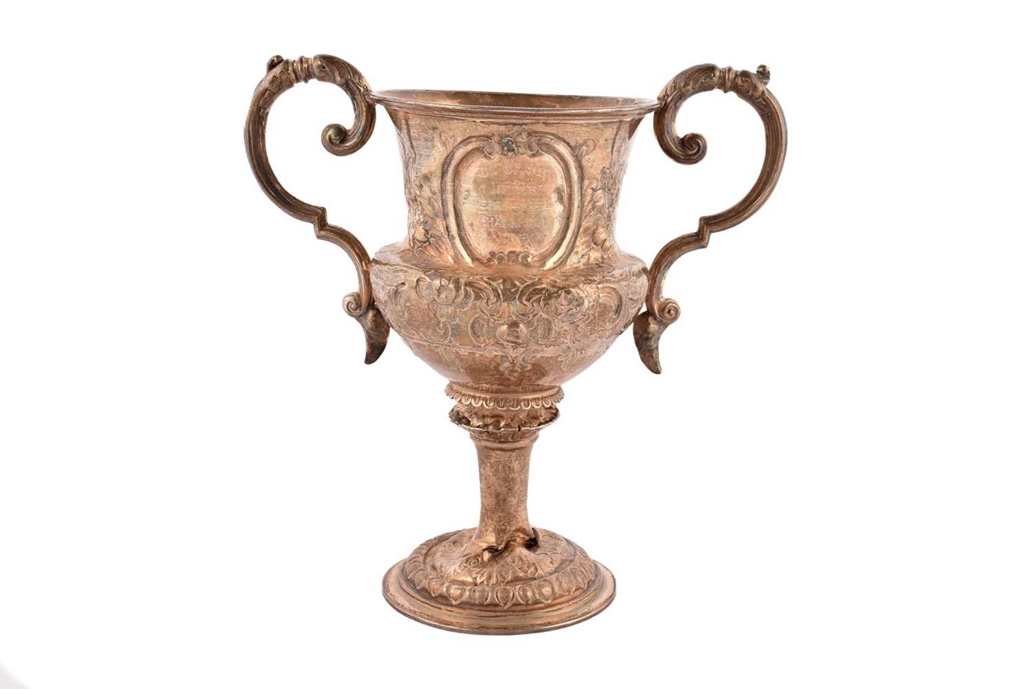 Lot 2 - A Victorian twin handled presentation cup