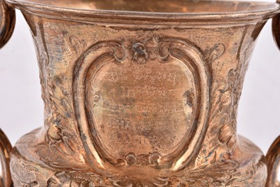 Lot 2 - A Victorian twin handled presentation cup