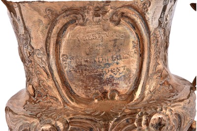 Lot 2 - A Victorian twin handled presentation cup