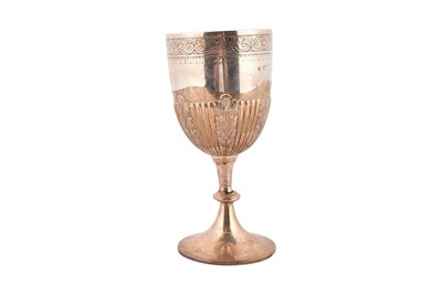 Lot 3 - A Victorian silver chalice