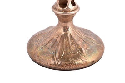Lot 5 - An Edward VII silver art nouveau vase