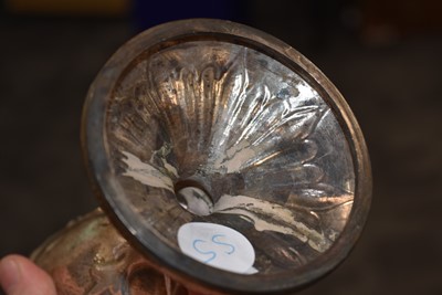 Lot 5 - An Edward VII silver art nouveau vase