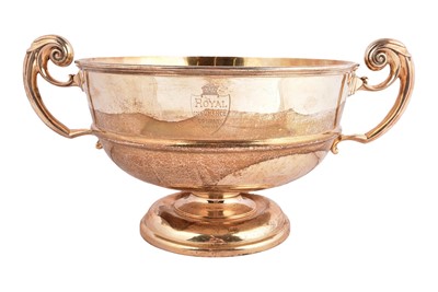 Lot 6 - An Edward VII silver twin handled presentation bowl