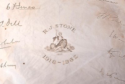 Lot 8 - An Edward VII silver presentation salver