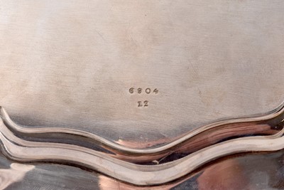Lot 8 - An Edward VII silver presentation salver