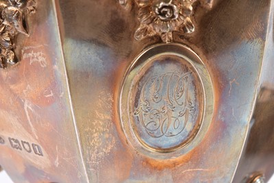 Lot 10 - An Edward VII silver three piece garniture