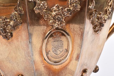 Lot 10 - An Edward VII silver three piece garniture