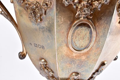 Lot 10 - An Edward VII silver three piece garniture