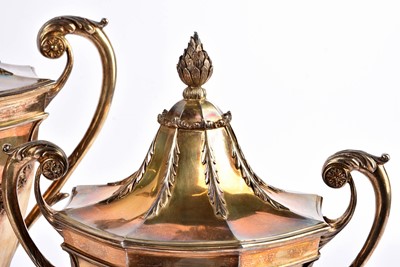 Lot 10 - An Edward VII silver three piece garniture